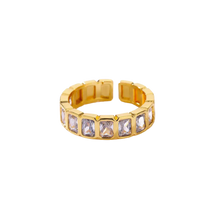 Load image into Gallery viewer, Endless Sparkle Adjustable Ring - Stainless Steel Gold Plated