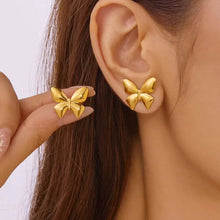 Load image into Gallery viewer, Butterfly Stud Earrings