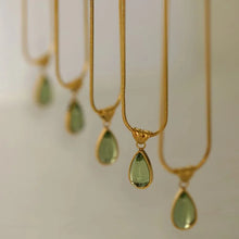 Load image into Gallery viewer, Mystic Teardrop Necklace - Stainless Steel 18K Gold Plated