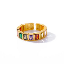 Load image into Gallery viewer, Endless Sparkle Adjustable Ring - Stainless Steel Gold Plated