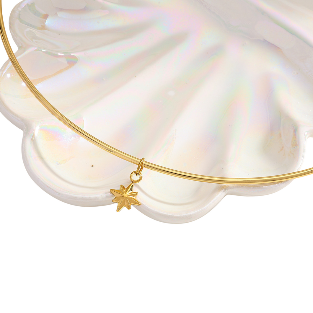 Nova Necklace Choker - Stainless Steel Gold Plated 18K