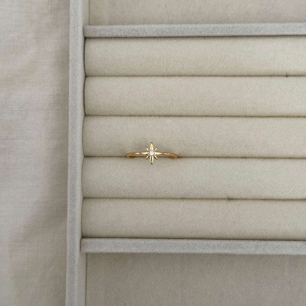 North Star dainty ring