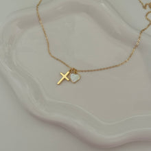 Load image into Gallery viewer, Cross/Heart charm necklace
