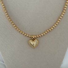 Load image into Gallery viewer, Beaded Heart necklace
