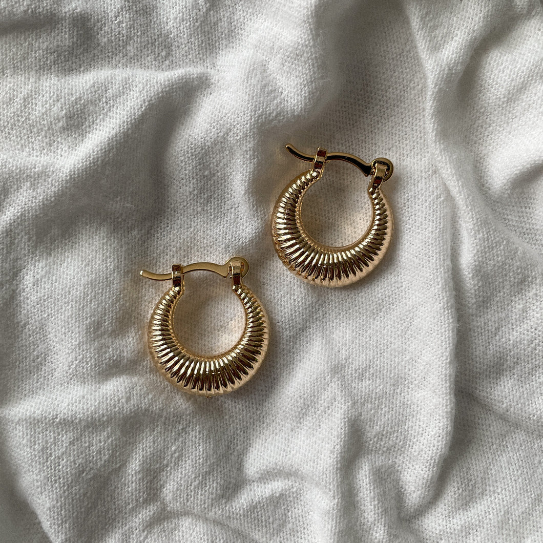 Emilia textured hoops