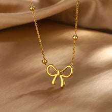 Load image into Gallery viewer, Golden Bow Necklace
