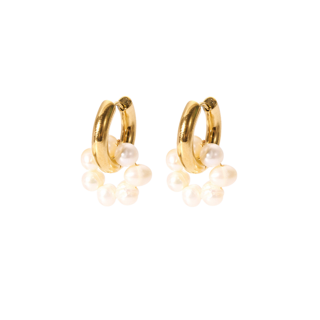 Margot Hoops - Stainless Steel Gold Plated 18K