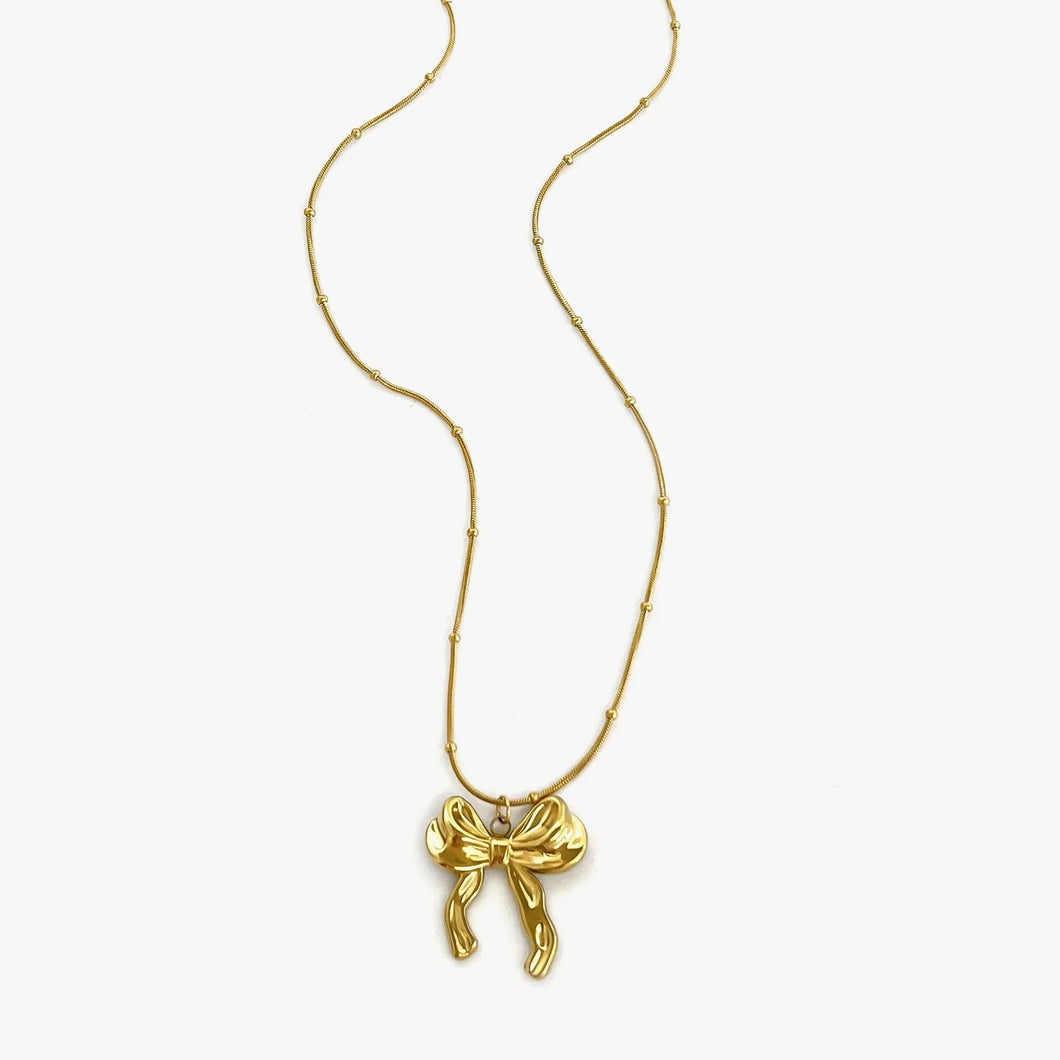 Emma Bow Necklace