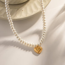 Load image into Gallery viewer, Adora Heart Charm Necklace - Stainless Steel Gold Plated
