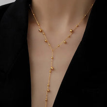 Load image into Gallery viewer, Bubble Y-Necklace - Stainless Steel Gold Plated 18K
