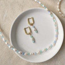 Load image into Gallery viewer, Ocean Eyes necklace + earring set
